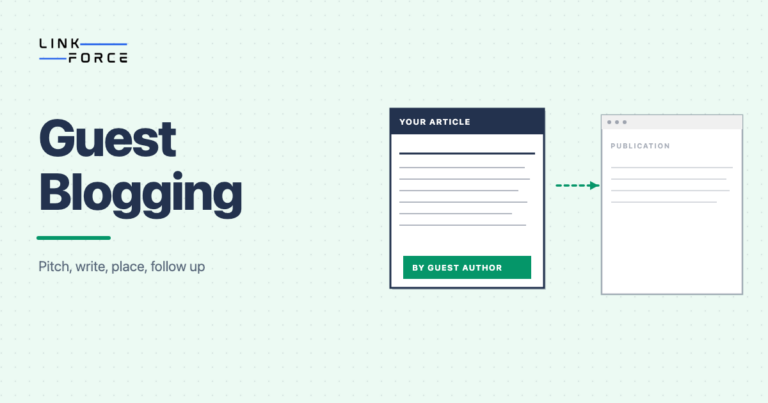LinkForce featured image: guest blogging