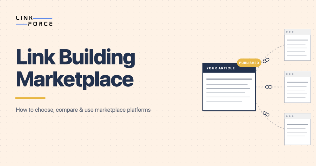 LinkForce featured image: Link Building Marketplace