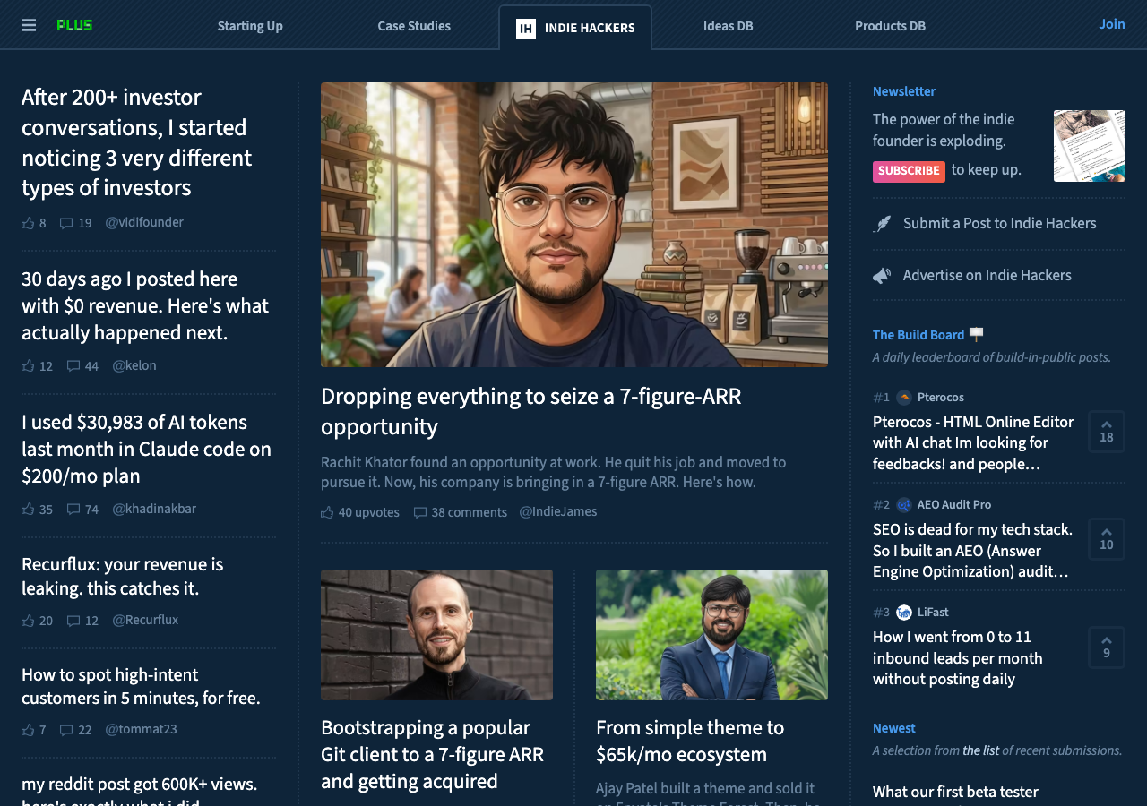 Indie Hackers entrepreneur community where genuine contributions build credibility and earn quality links