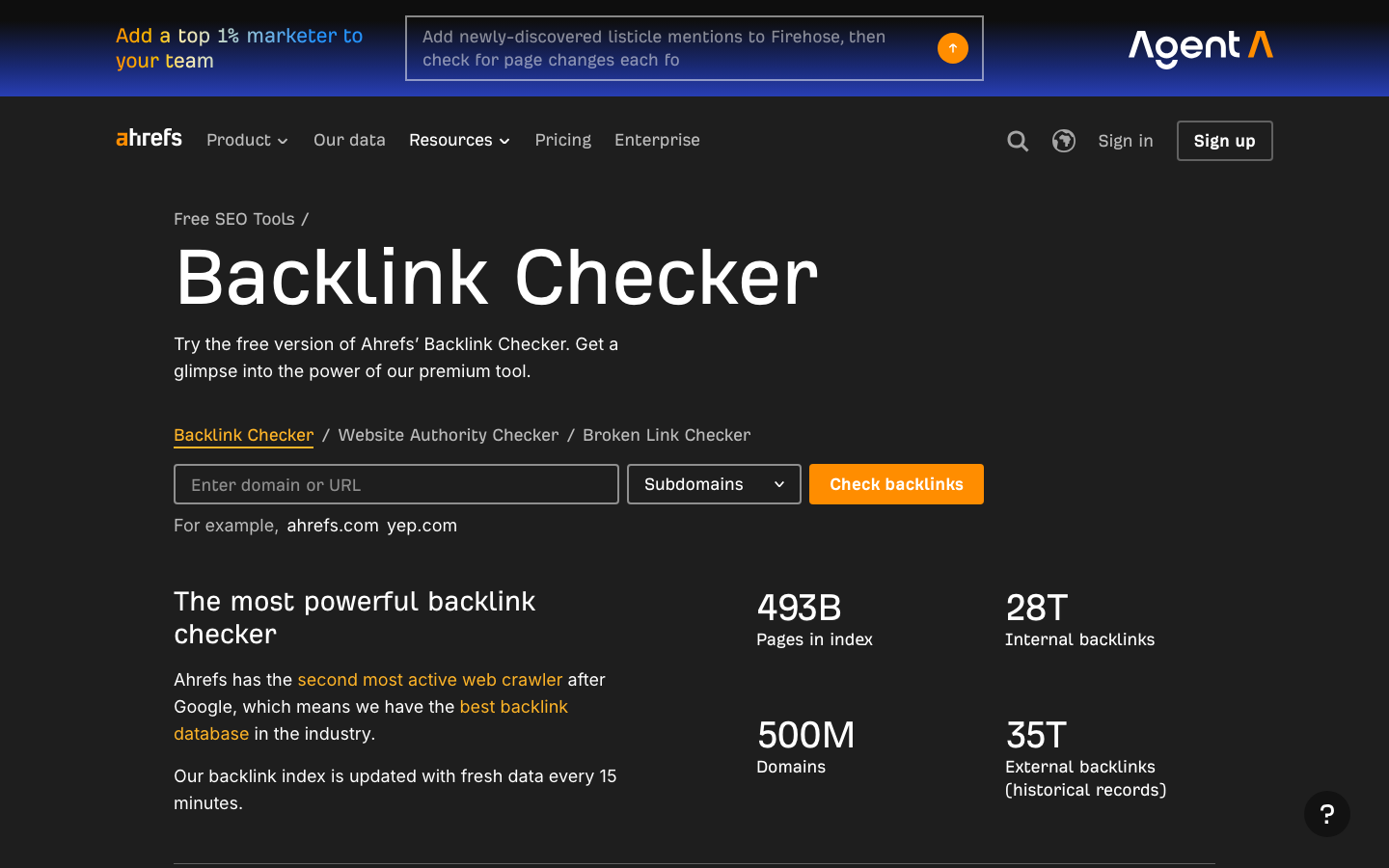 Ahrefs Backlink Checker: Tool zur Messung gewonnener Backlinks aus Digital-PR-Kampagnen