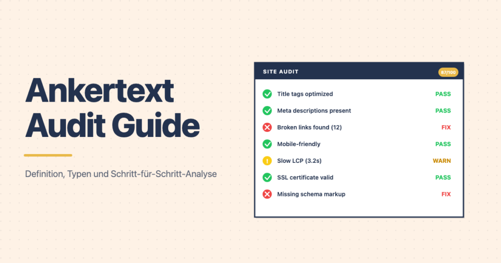 Ankertext Audit Guide