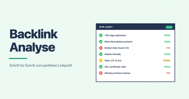 backlink analyse