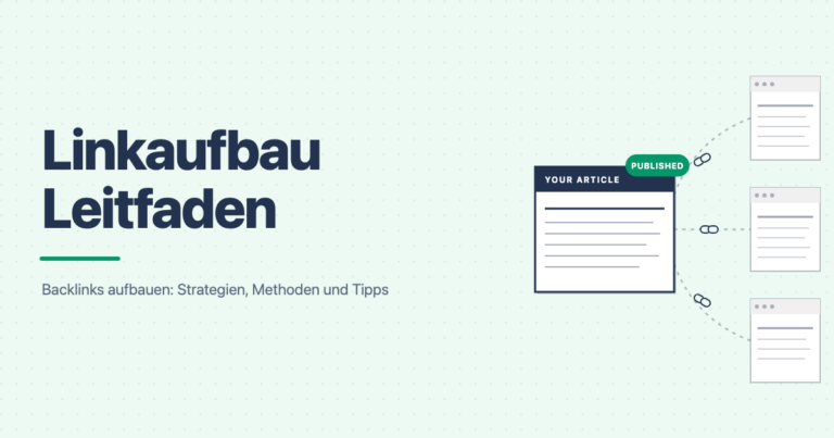 Linkaufbau Strategie Backlinks aufbauen