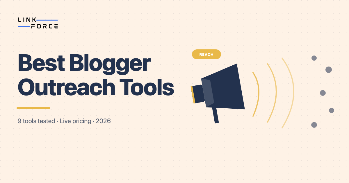 Best blogger outreach tools comparison 2026