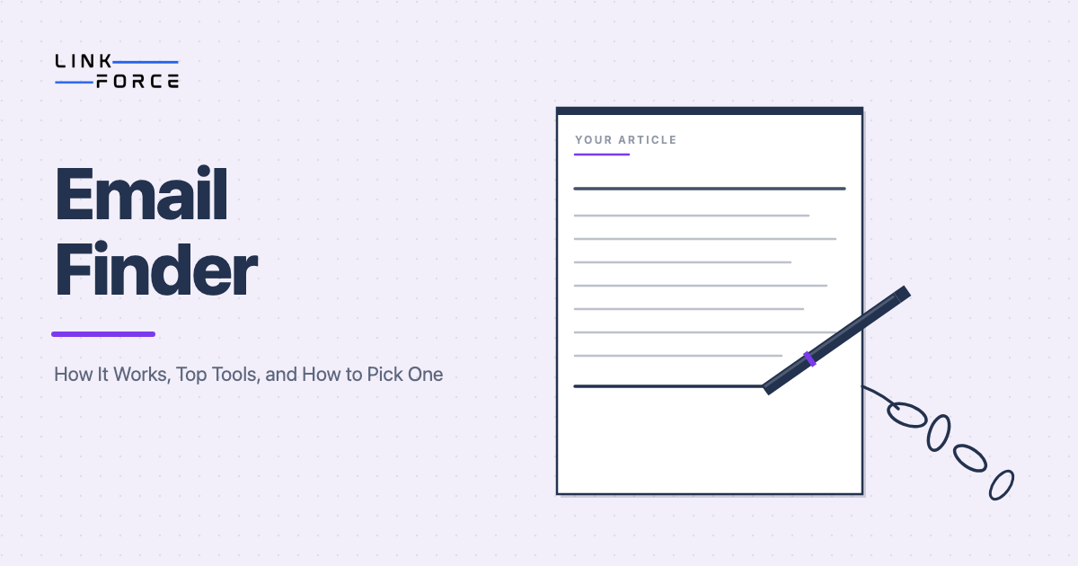 LinkForce featured image: Email Finder
