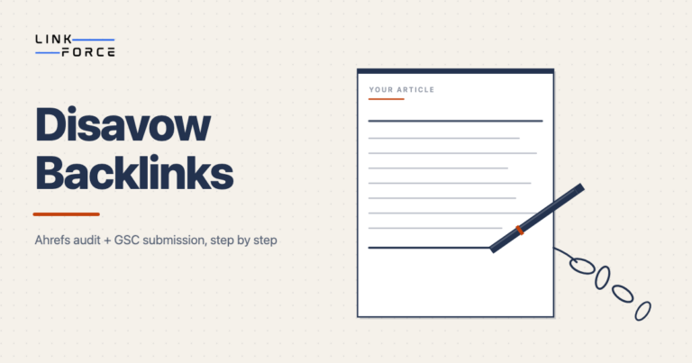 Featured image: How to disavow backlinks in Ahrefs
