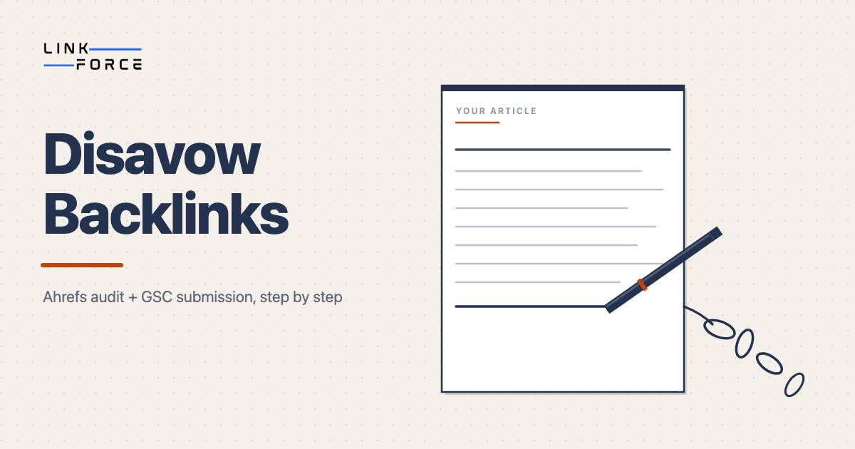 Featured image: How to disavow backlinks in Ahrefs