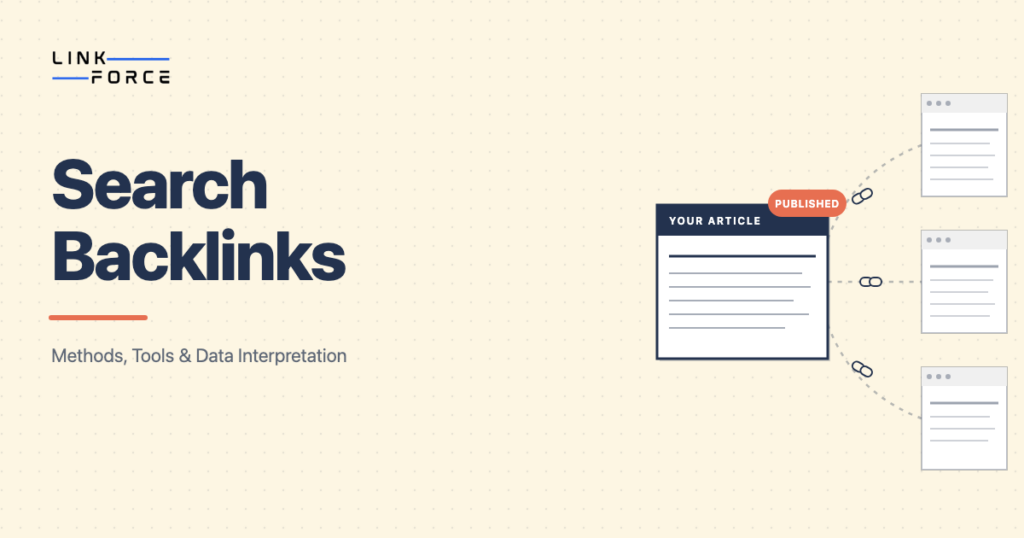 How to search backlinks - methods, tools and data guide