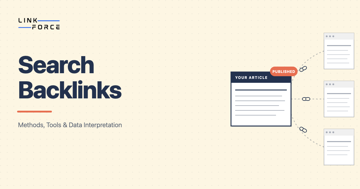How to search backlinks - methods, tools and data guide