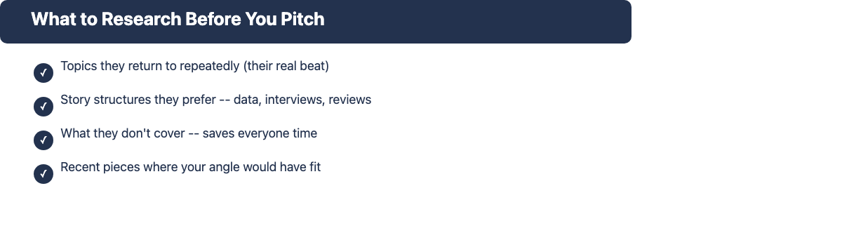 Checklist: What to Research Before You Pitch a Journalist