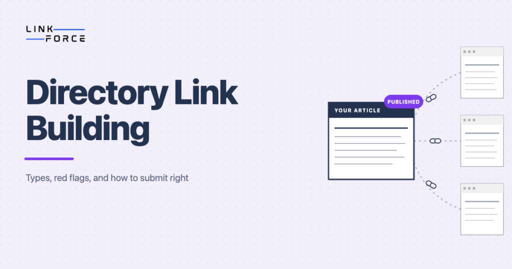 Directory Link Building: types, red flags, and how to submit right