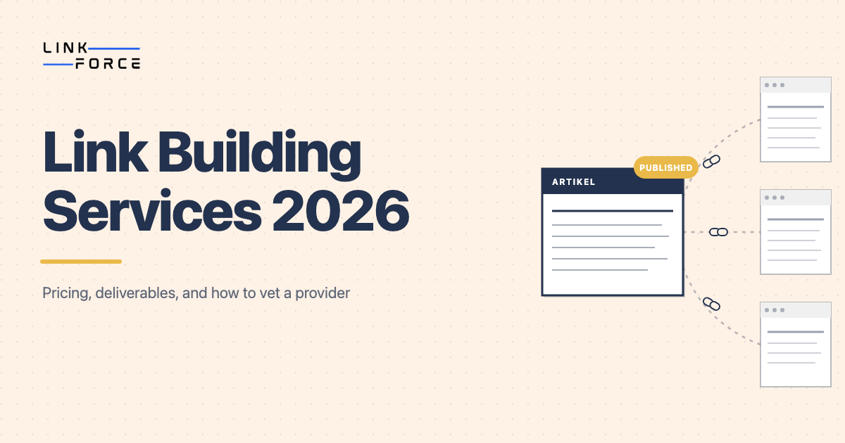 LinkForce featured image: Link Building Services in 2026