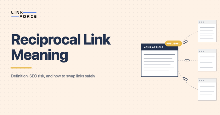 Reciprocal link meaning featured image