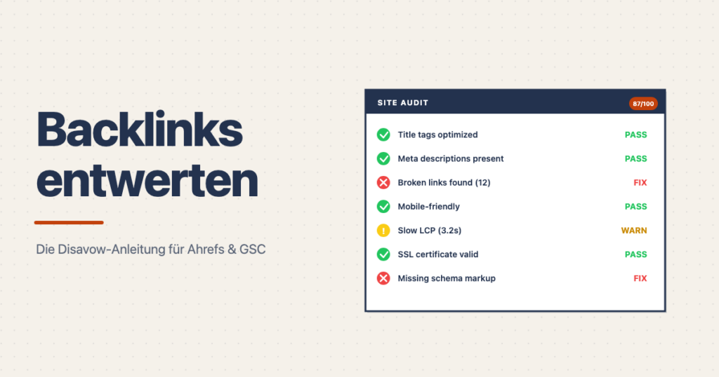 backlinks entwerten