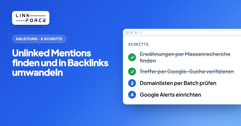 Unlinked Mentions finden und in Backlinks umwandeln (2026), Beitragsbild