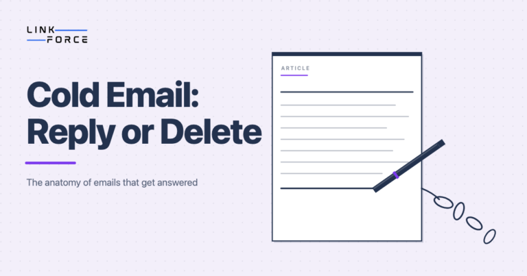 Cold Email: Reply or Delete featured image